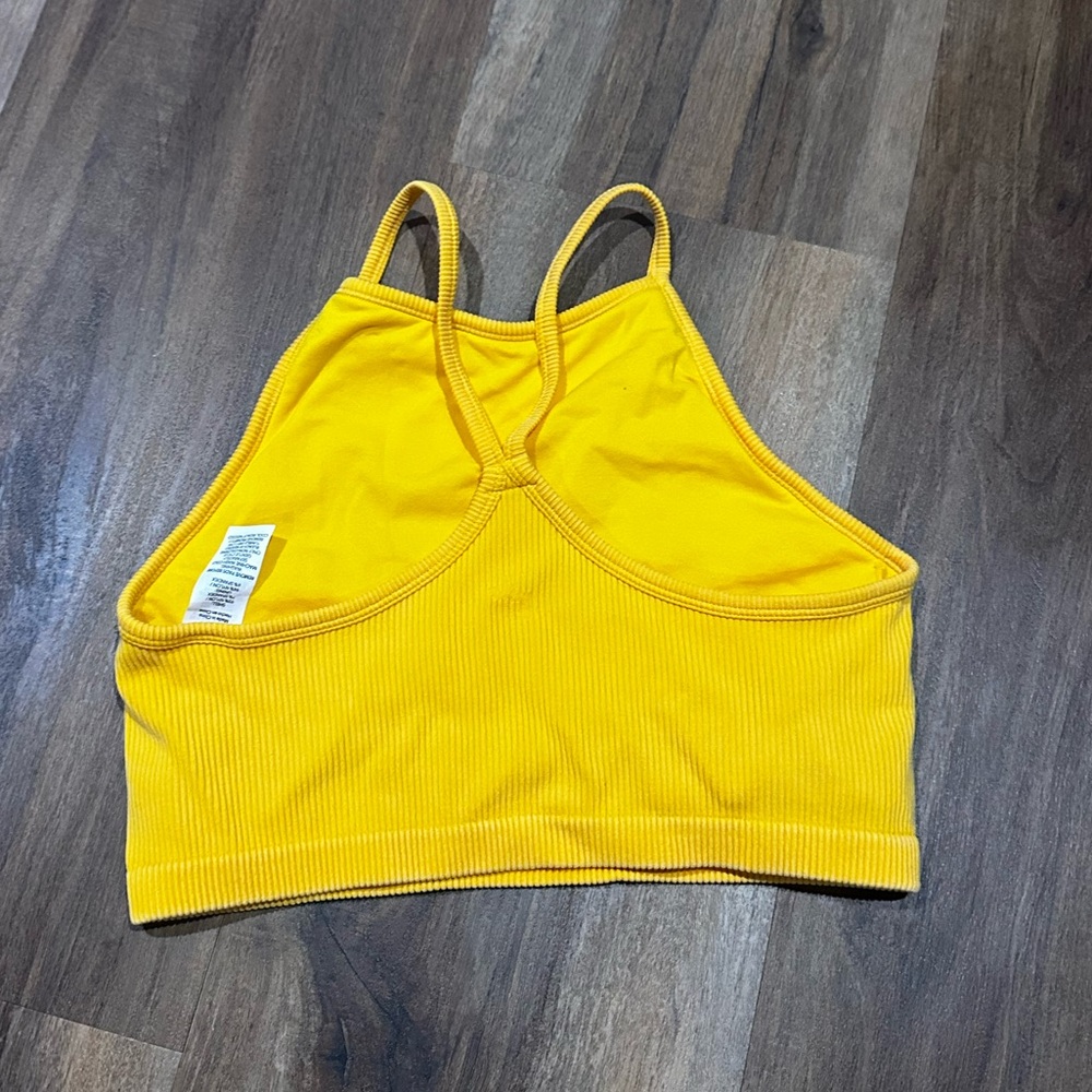 JoyLab Sunny Yellow Ribbed Tank - Picture 2 of 3
